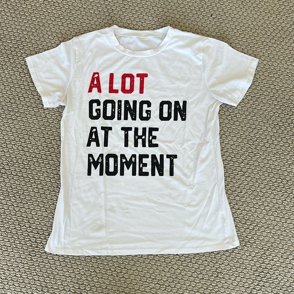 Taylor Swift Costume - A lot going on at the moment size medium t-shirt cotton
